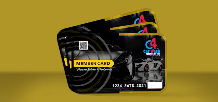 C4 Car Wash member card
